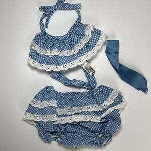 Vintage 1970s Peanuts Belle (Snoopy’s Sister) Bikini Blue and White 9272 - Mint